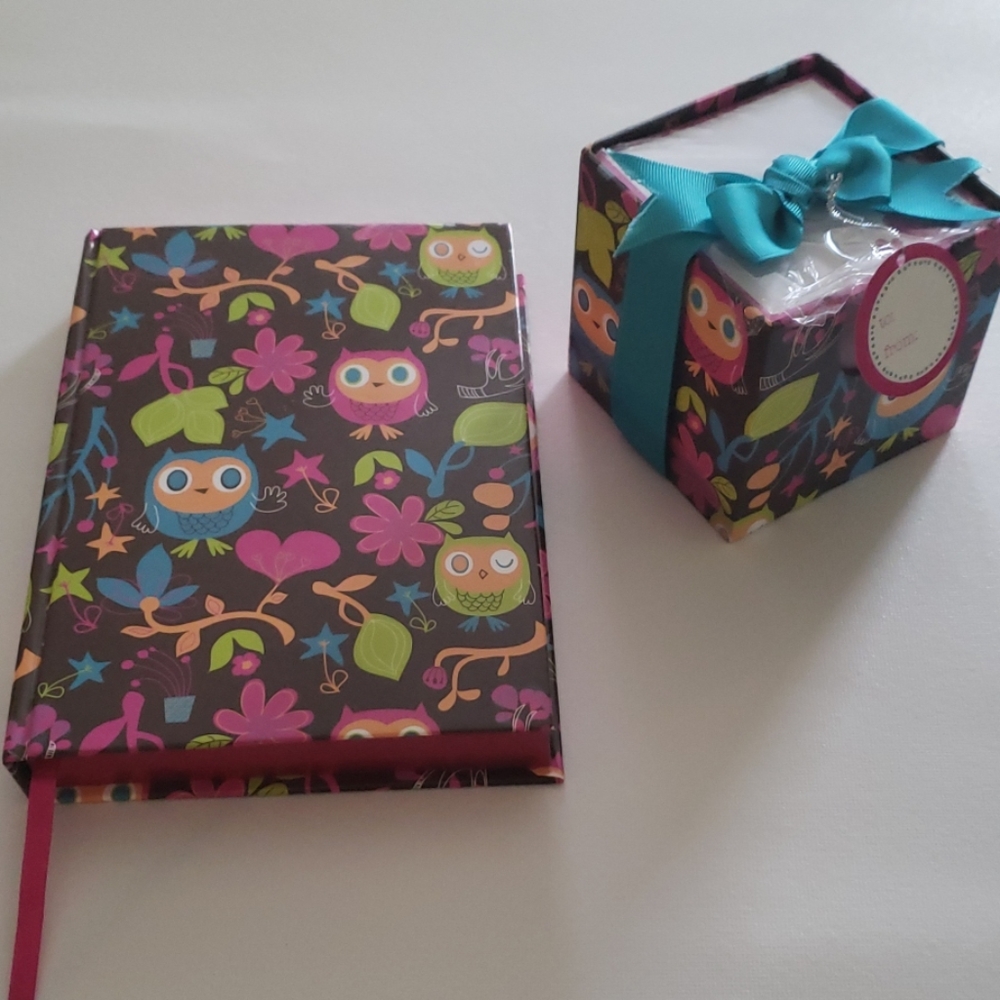 NEW Owl Journal and Desk Note set